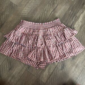 Plaid skort